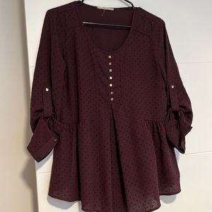 Subtle polka dot top